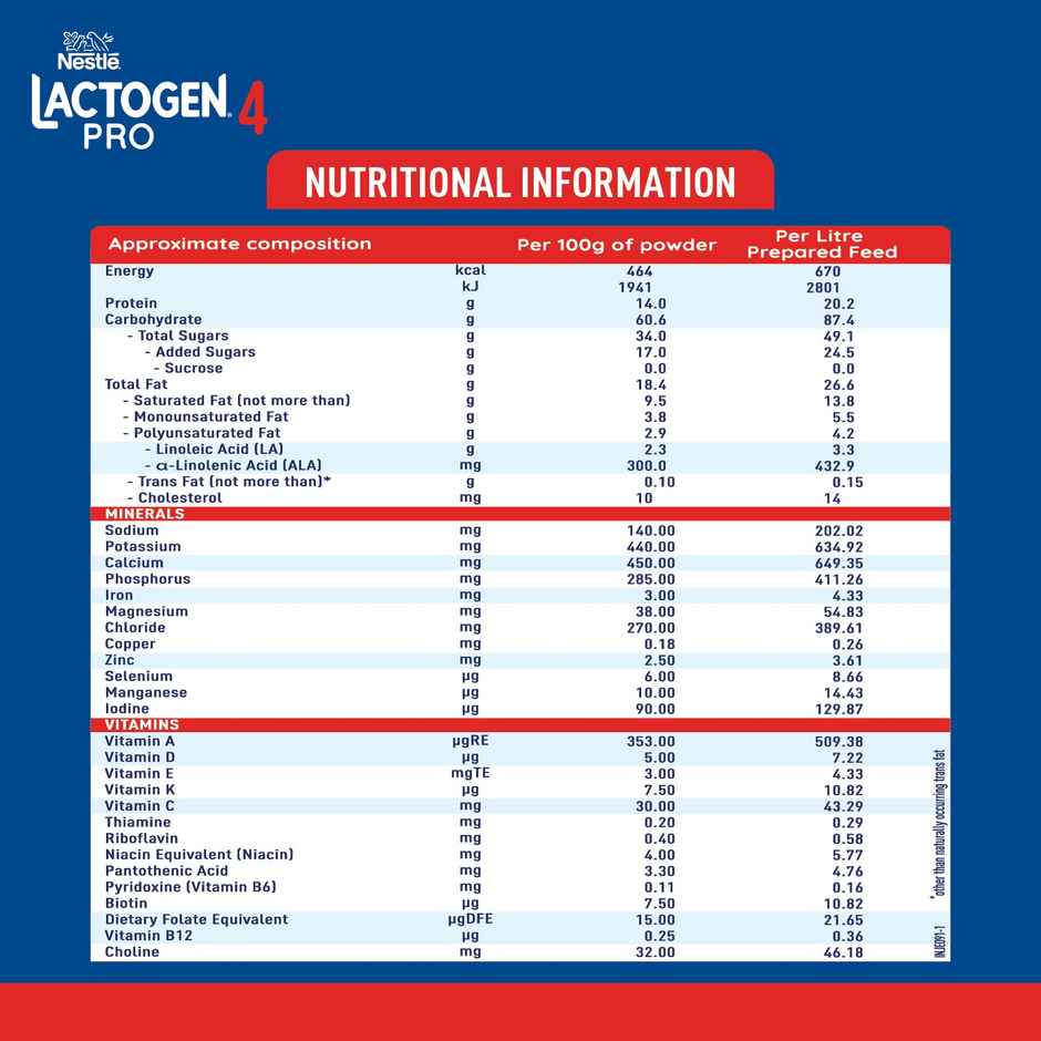 Nestle Lactogen Pro 4 Follow-up Powder | After 18 Months up to 24 Months