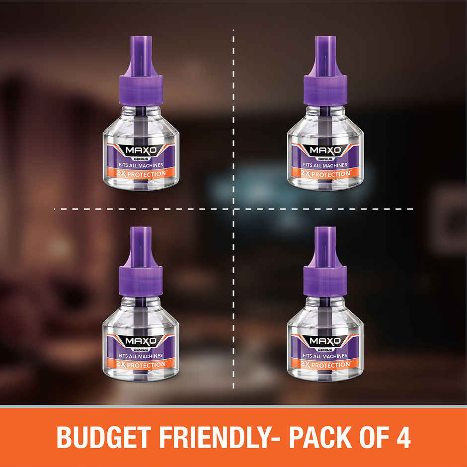 Maxo Genius Mosquito Repellent Liquid Refill | Fits all Machines