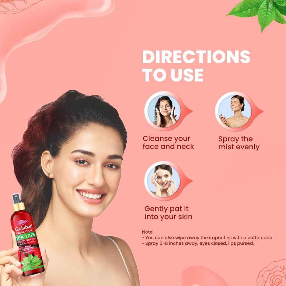 Dabur Gulabari Rose Oil & Tea Tree Face Toner Mist