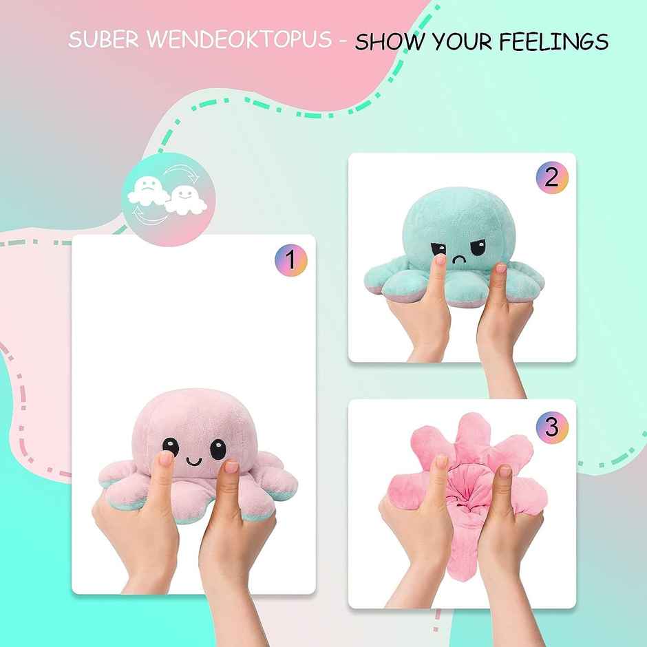 Babique Octopus Sitting Plush Soft Toy Cute Kids Animal Home Decor Boys/Girls | 17 cm