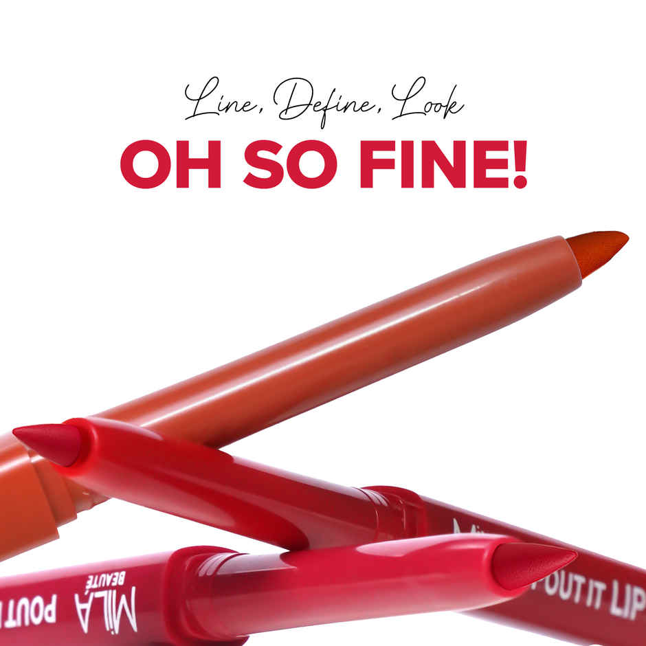 Mila Beaute Pout it Lip Liner I Highly Pigmented | Suitable for Indian Skin Tones | Mocha Latte