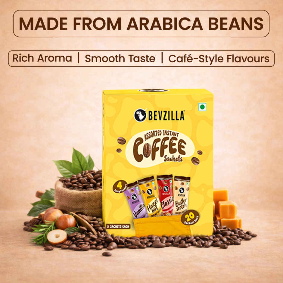 Bevzilla Assorted Instant Coffee Powder Sachets