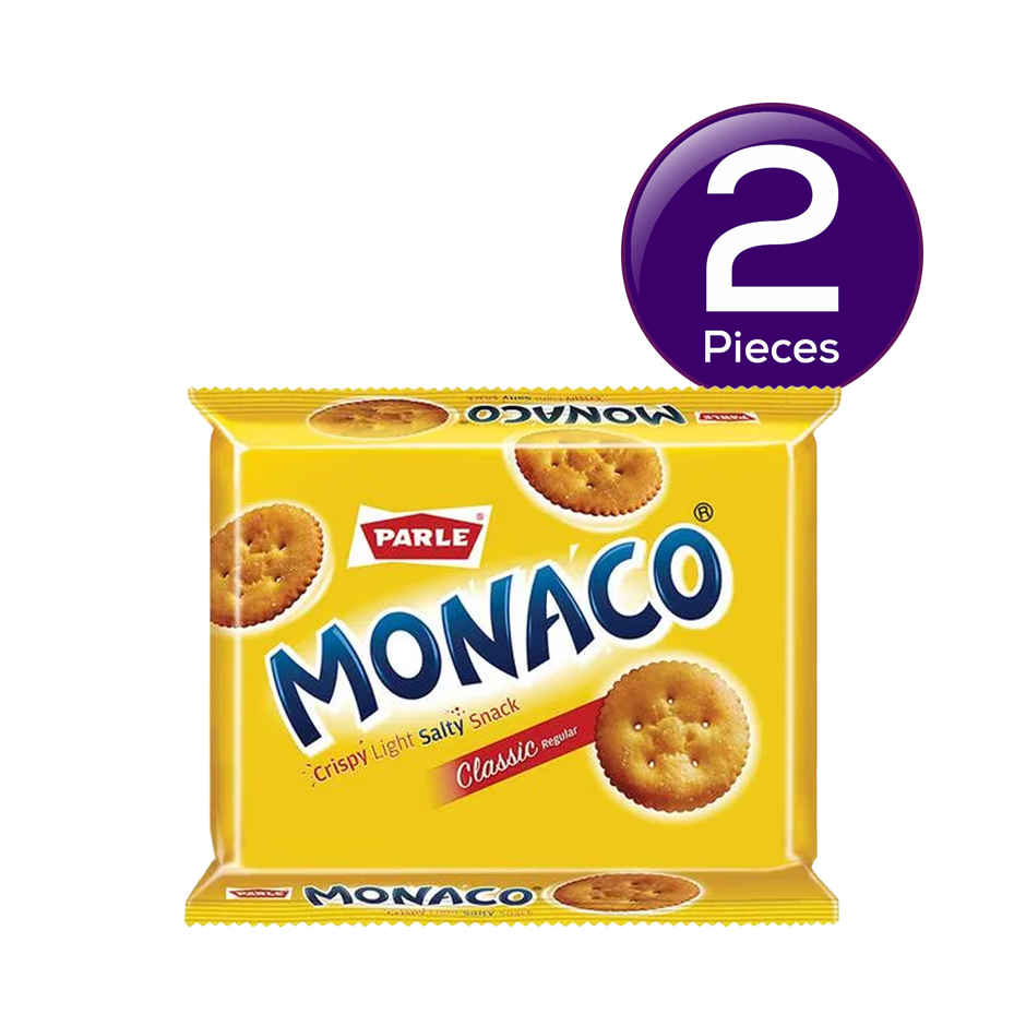 Parle Monaco Classic Salted Plain Crackers | Trans Fat-free Combo
