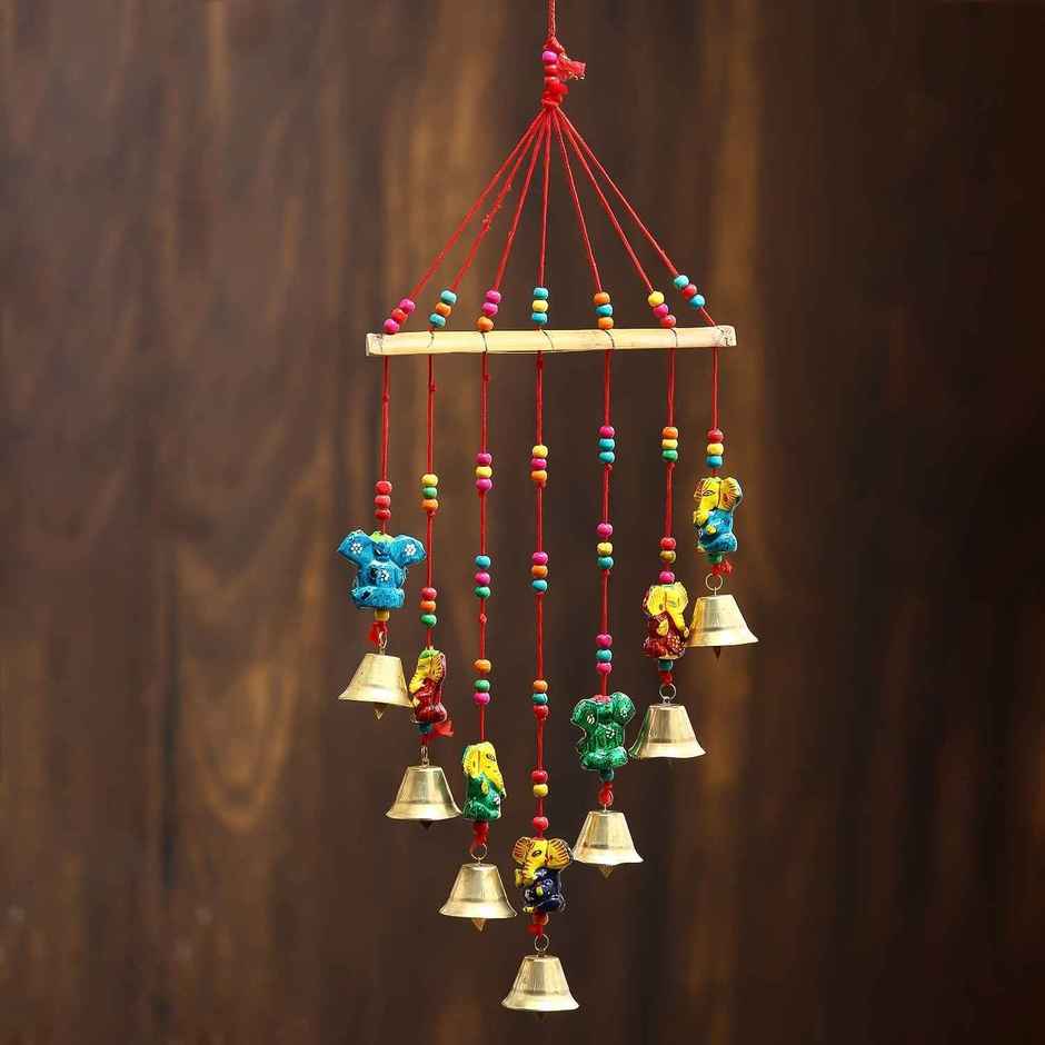 Handcrafted Decorative Lord Ganesha Wall/Door/Window Hanging Bells | eCraftIndia