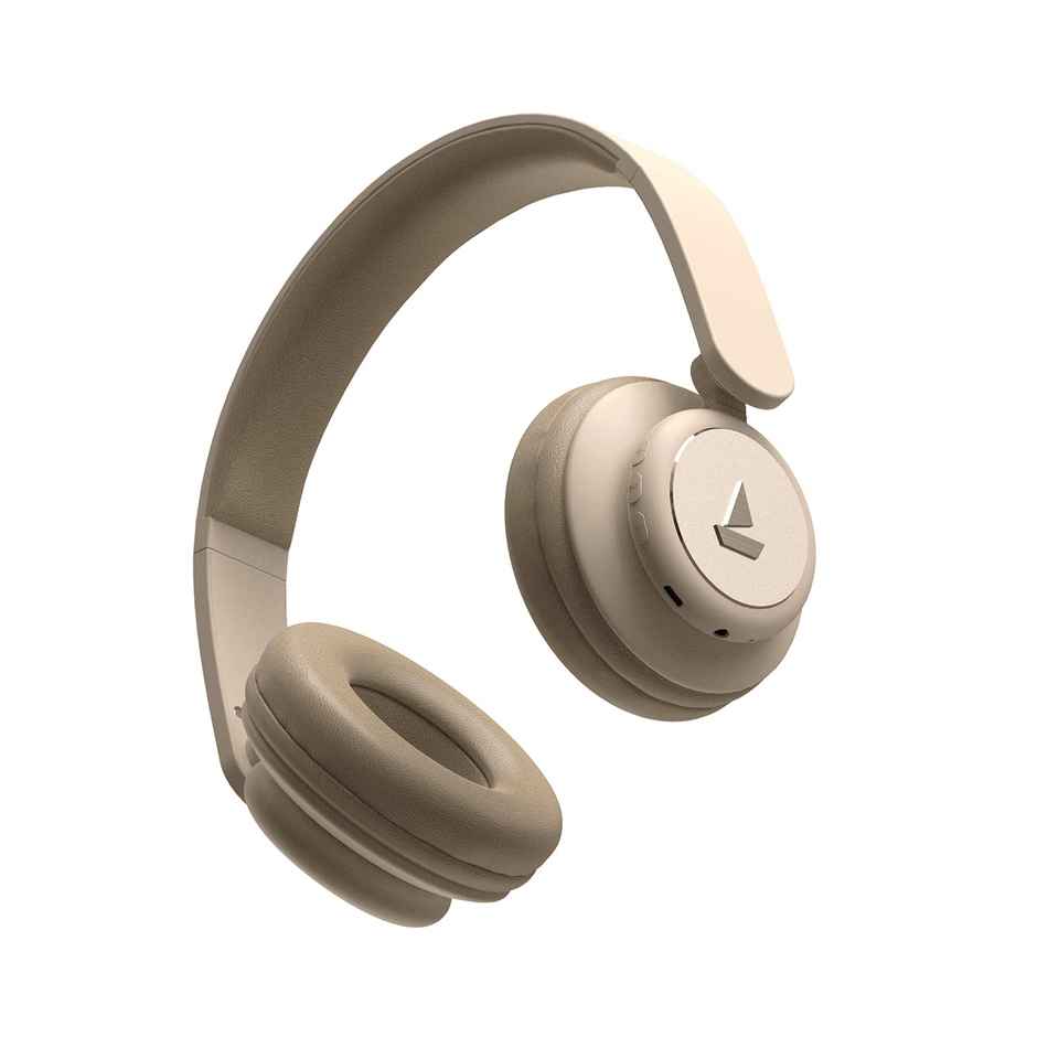 boAt Rockerz 450R On Ear Bt Headphones With 15H Playback 40Mm Drivers Padded Ear - Hazel Beige