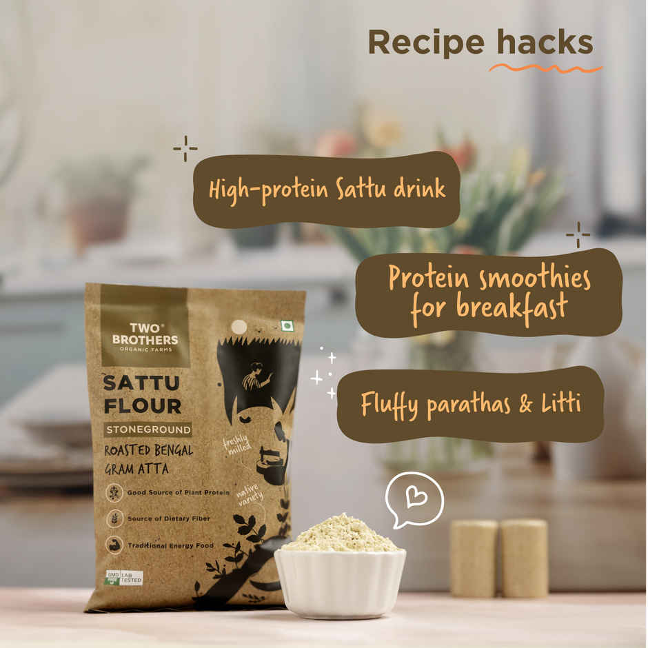 Two Brothers Sattu Atta Gluten Free, Non-Gmo, Stoneground