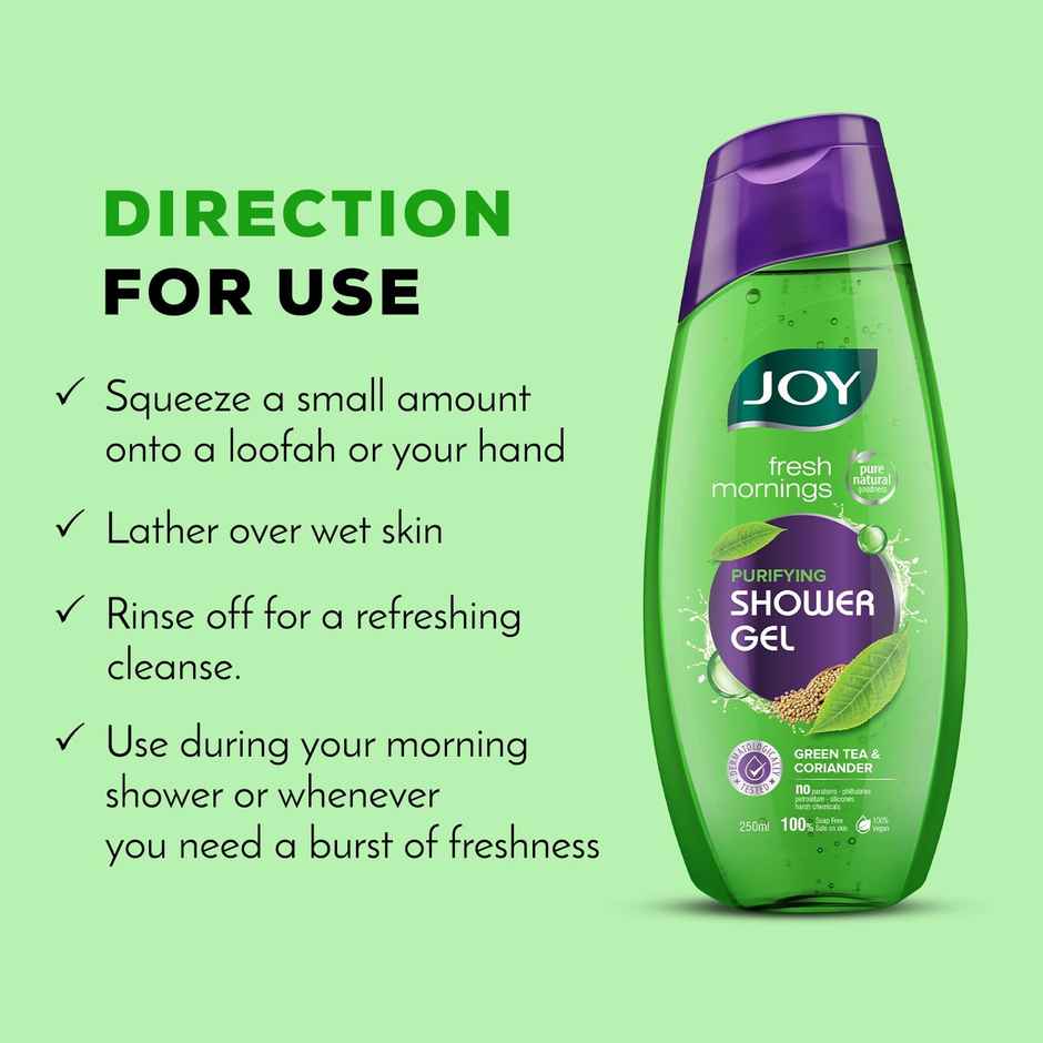 Joy Fresh Morning Purifying Shower Gel Green Tea & Coriander