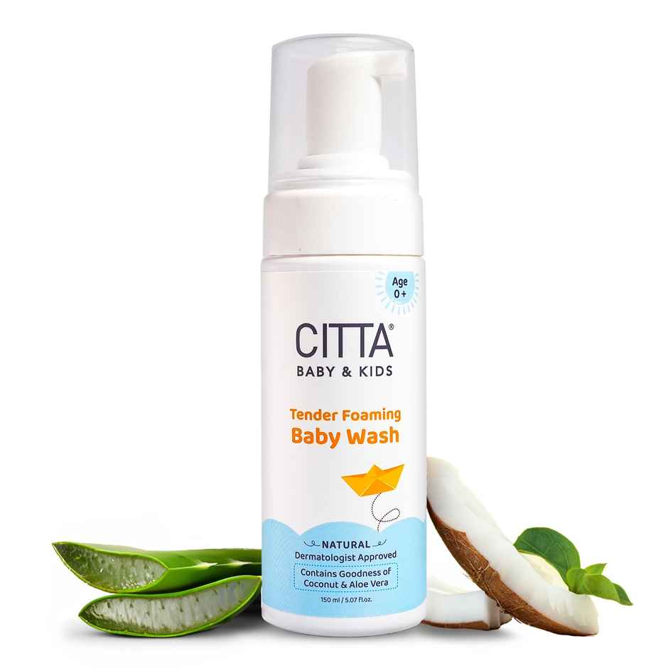 Citta Tender Foaming Baby Wash With Coconut & Aloe Vera