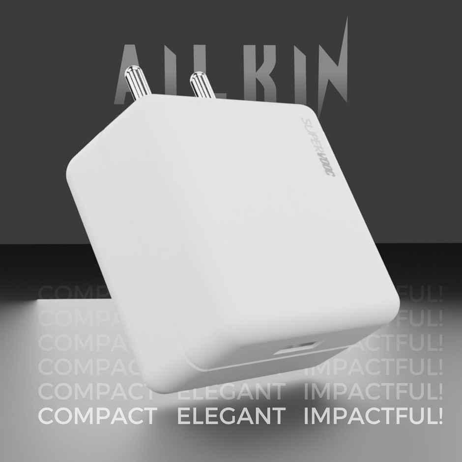 Ailkin SUPERVOOC 80W ULa Fast Charger Adaptor for OnePlus with True PD Charging Support