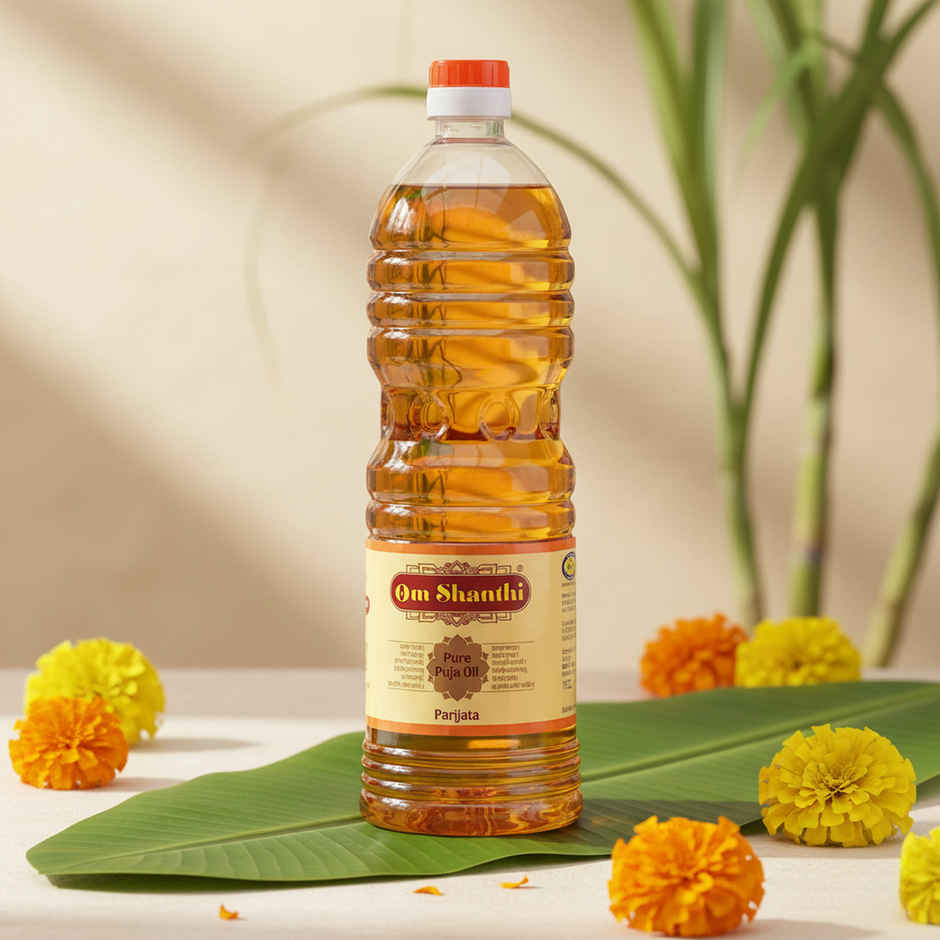 Om Shanthi Parijatha Puja Oil | Cycle
