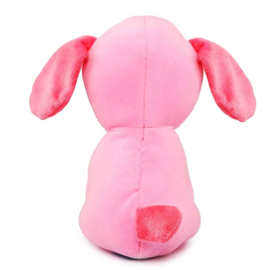 Webby Soft Animal Plush Dog Toy | 20 cm | Pink