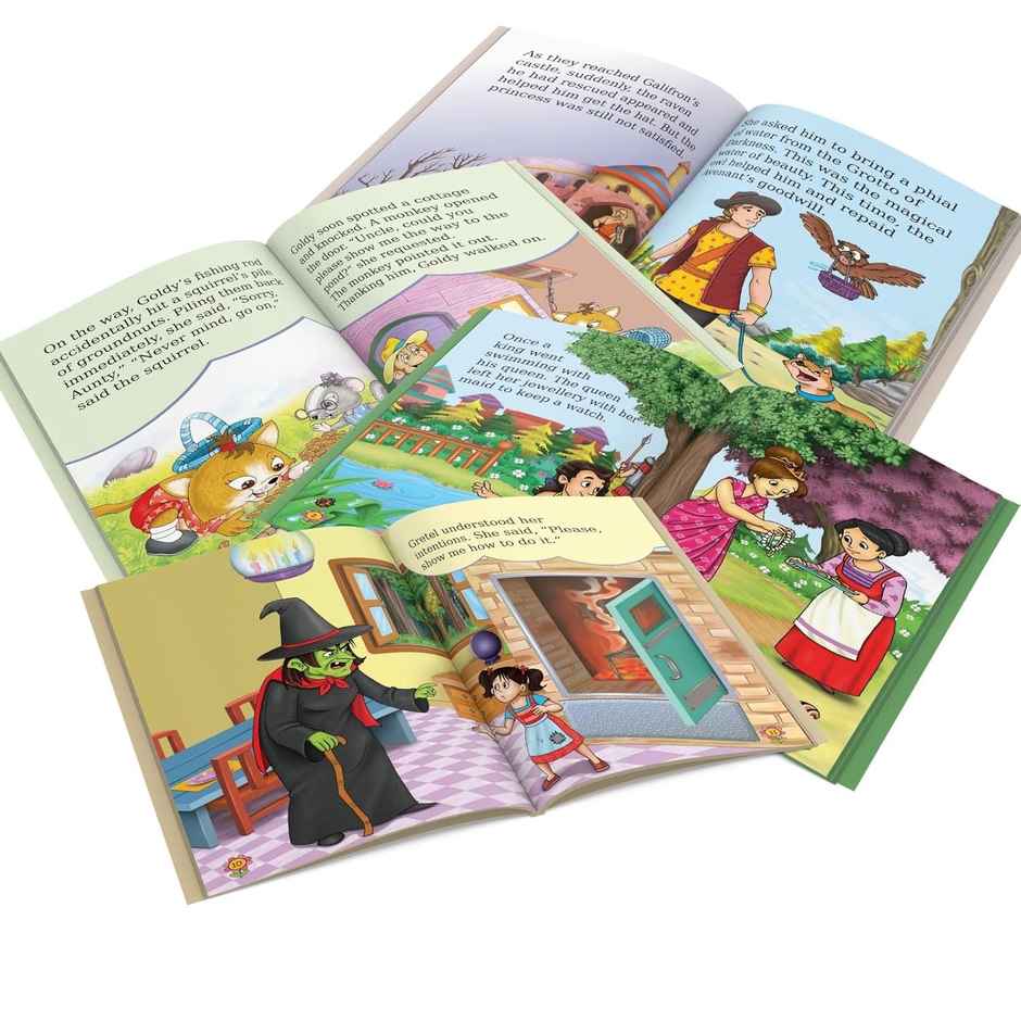 Story Books for Kids - Fairy Tales (Illustrated) (Set of 20 Books)