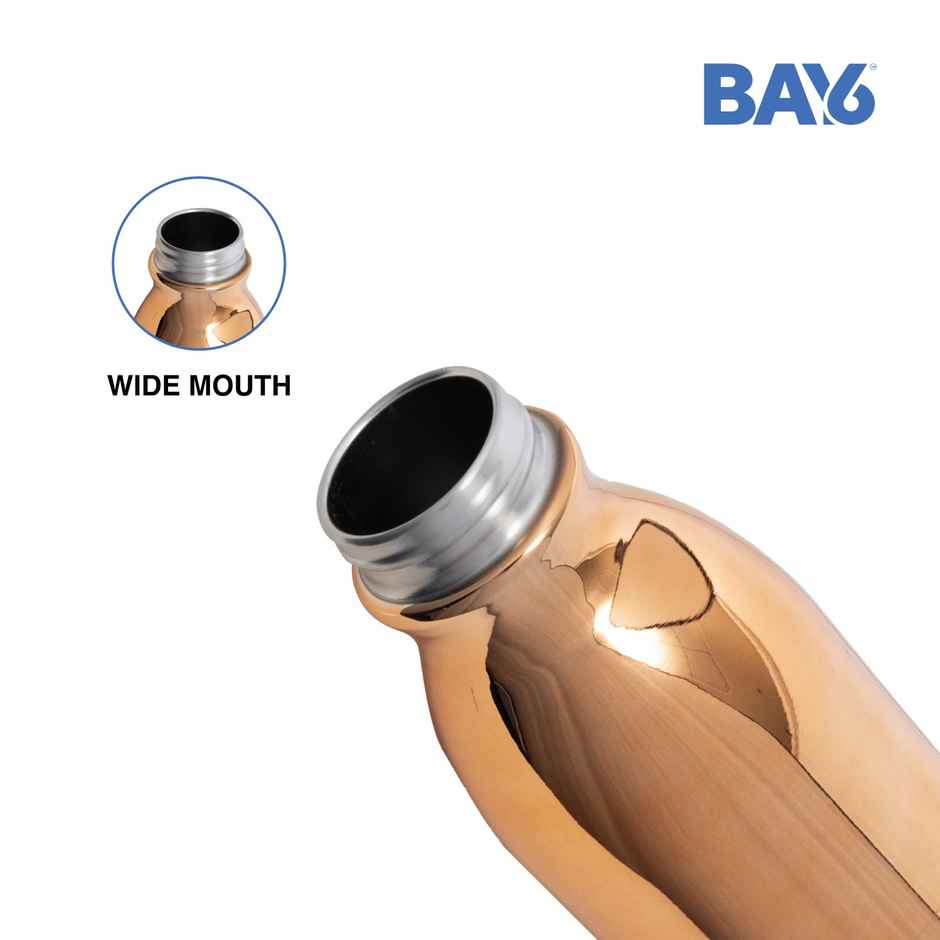 BAY6 Stainless Steel Hot & Cold Thermosteel Vacuum Flask | 1 L | Copper