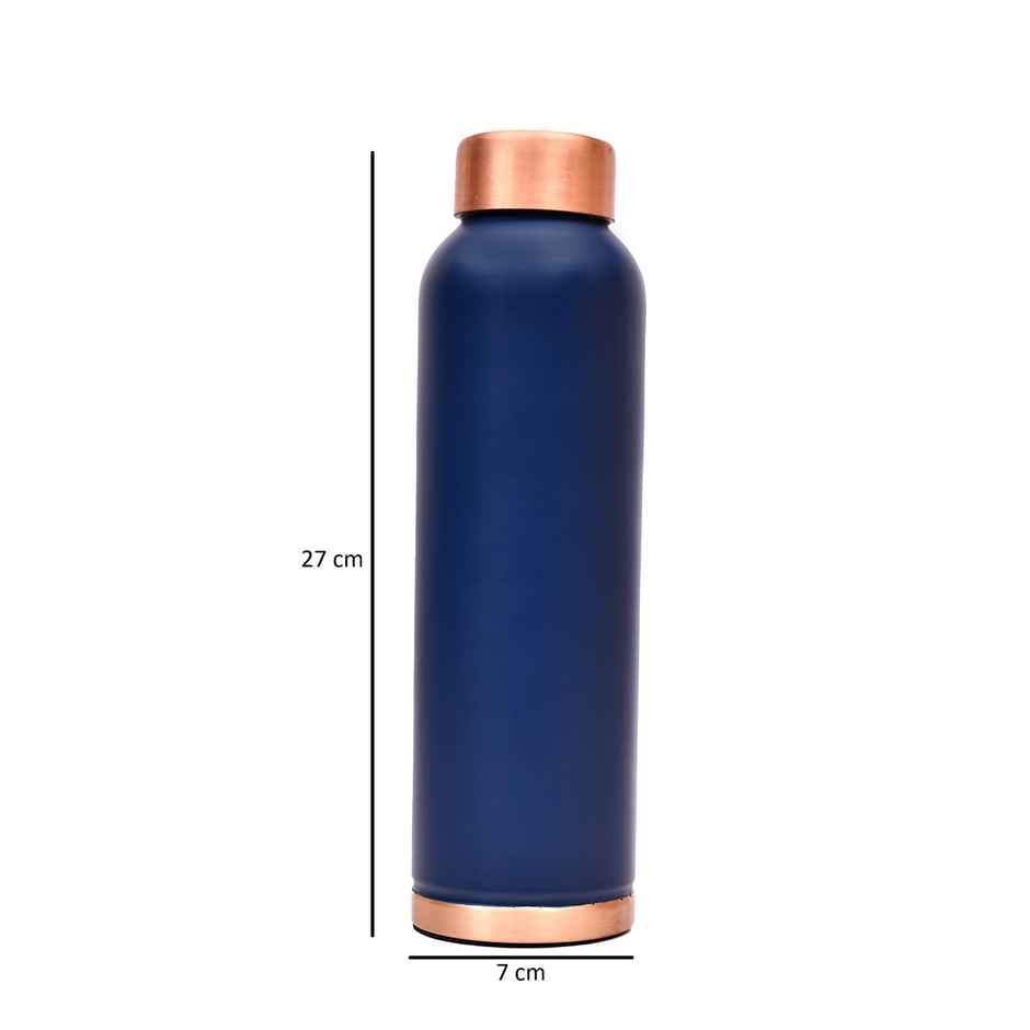 OGGN Matt Colour Copper Bottle | Blue | 950 ml