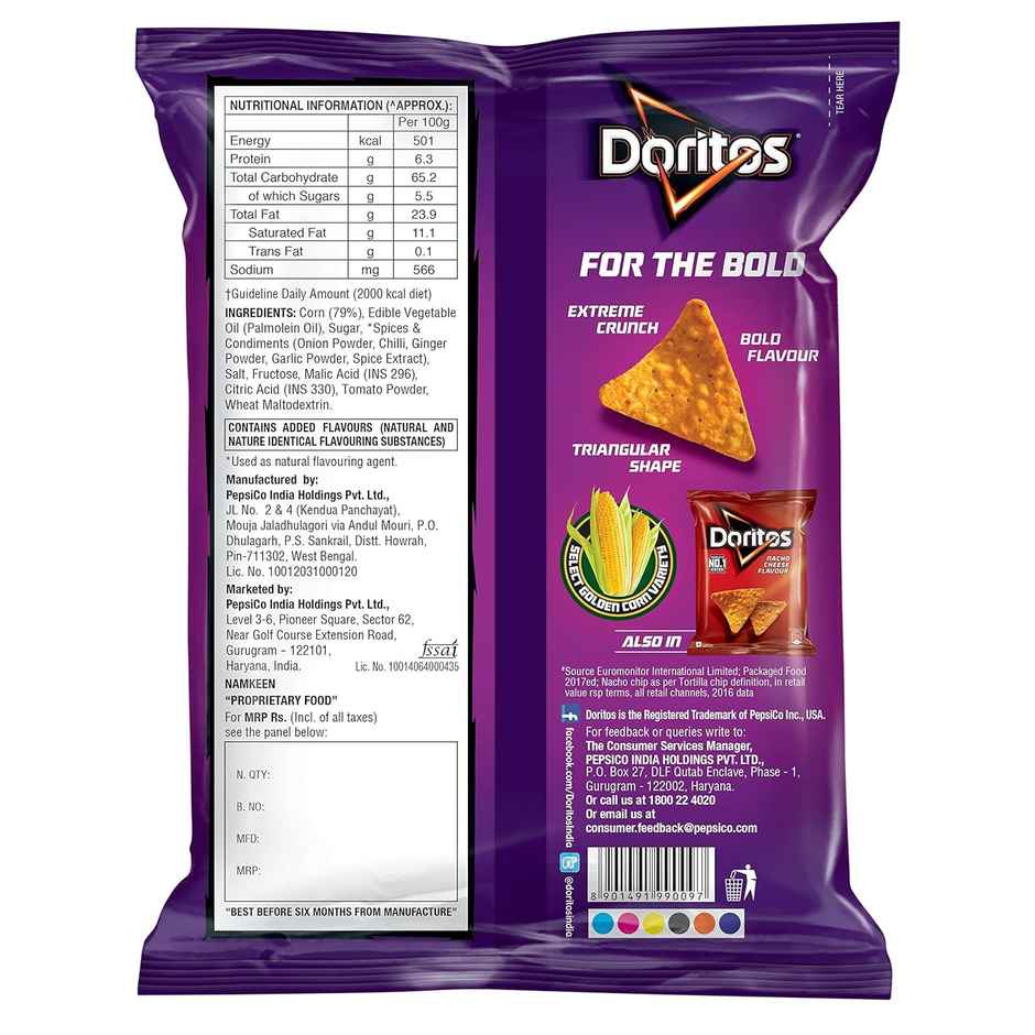 Doritos Nachos Sweet Chilli Flavour | Corn Chips