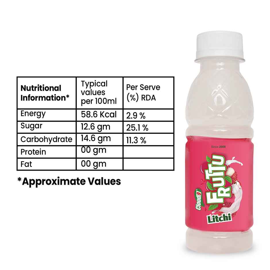Cloud9 Fruttu Litchi Soft Drink