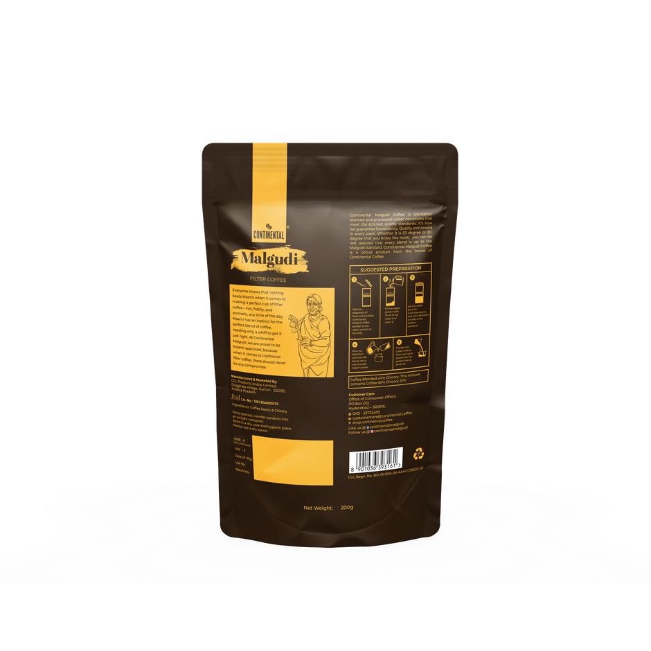 Continental Malgudi 80 Degree Filter Coffee - Pouch