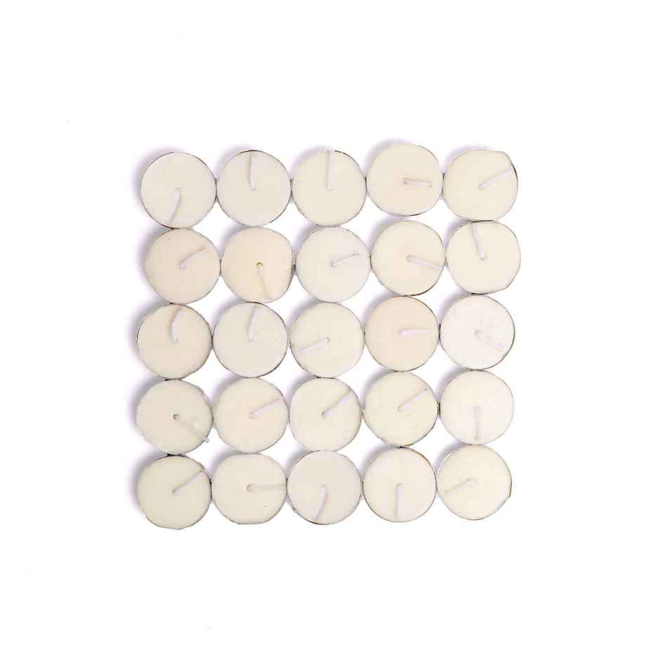 Tea Light Candle | Wax | White | Jai Kashi
