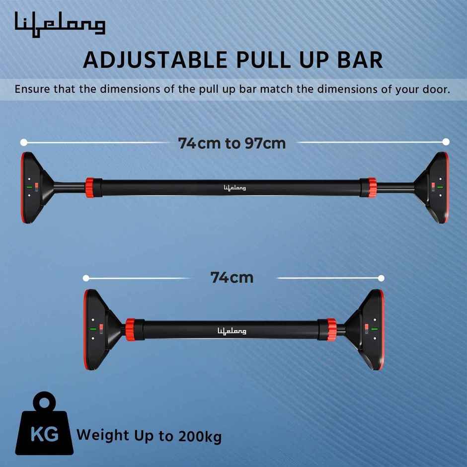 Lifelong Adjustable Pull-Up Bar for Home Workout | 65-75 cm