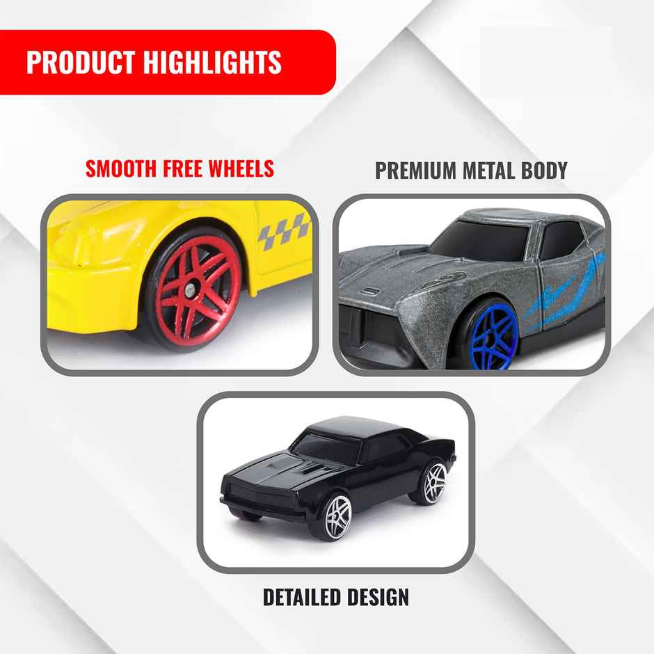 Race N Roll 1:64 Metal Die Cast Car | Pack of 3