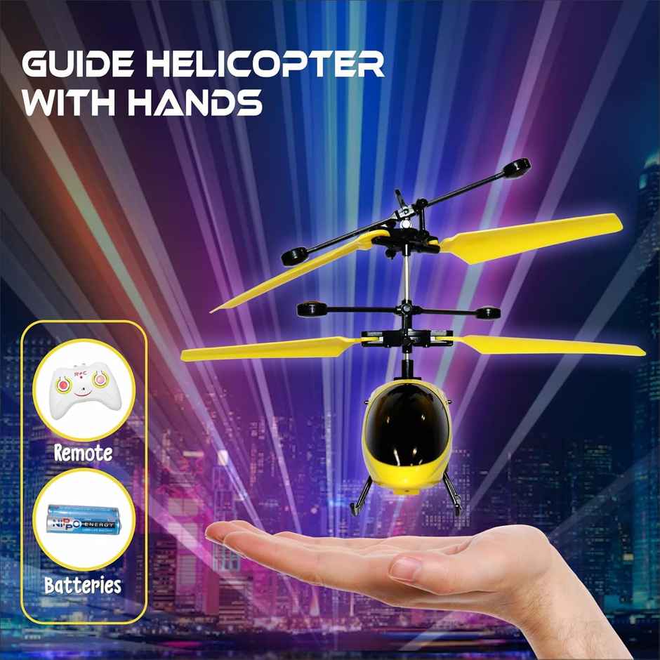 Toyshine 2 Channel RC Helicopter with Hand Sensor and USB Charging - Assorted