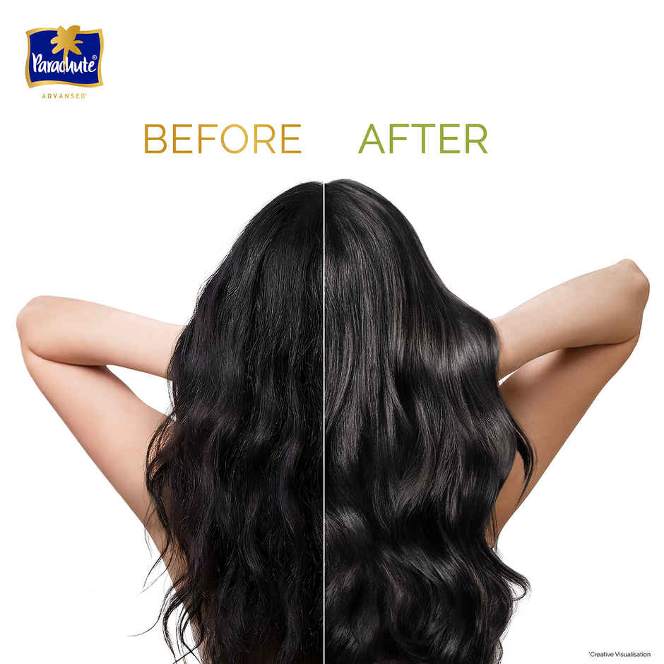 Parachute Advansed Ultra Shine Protein Shampoo | Coconut Milk & Amla | Up to 48hr Shine