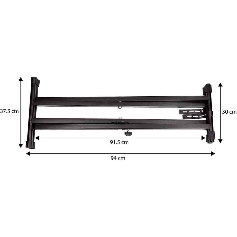 Kadence Keyboard Stand Heavy-Duty, Double-X, Adjustable with Locking Straps | NK13-2kg