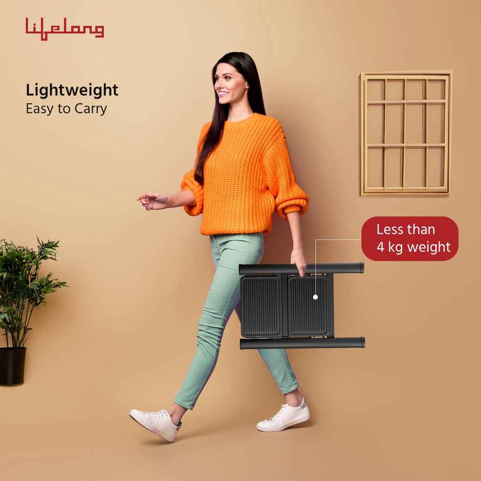 Lifelong 2 Steps Stee | Foldable | Portable Stairs | Two Step Stool | 50 Kg Capacity