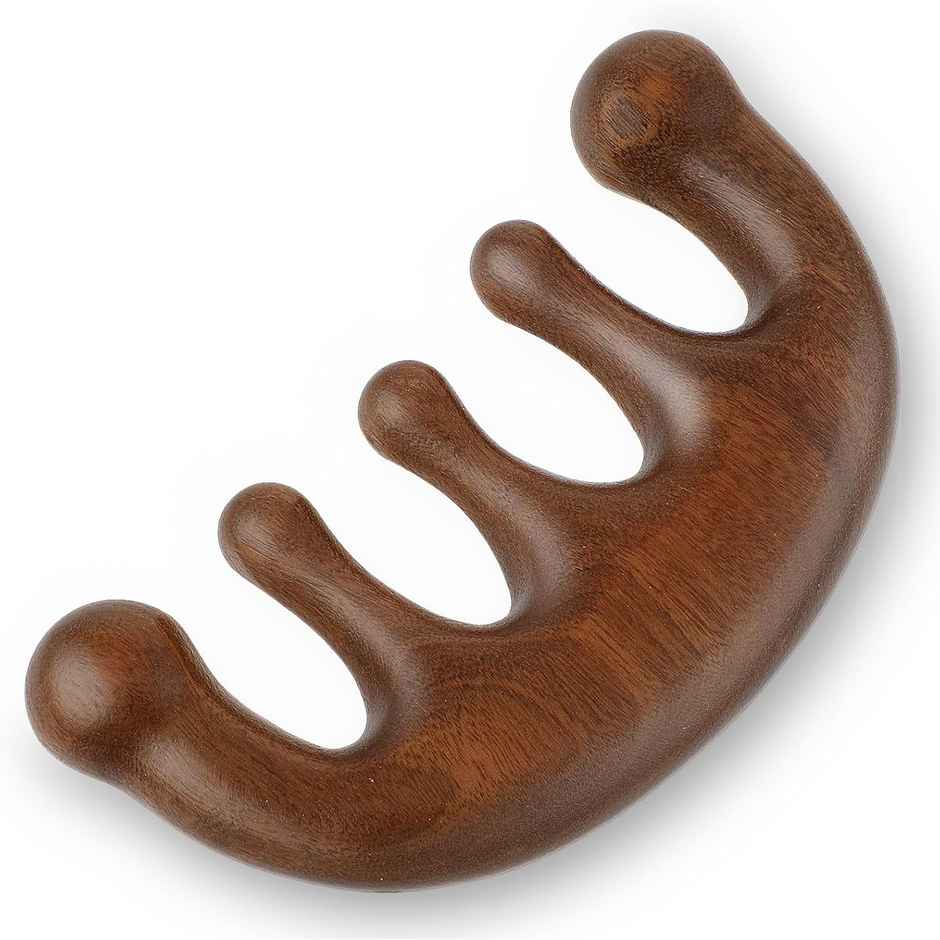 Bronson Professional Wooden Scalp Massager Comb Gua Sha For Hair Growth
