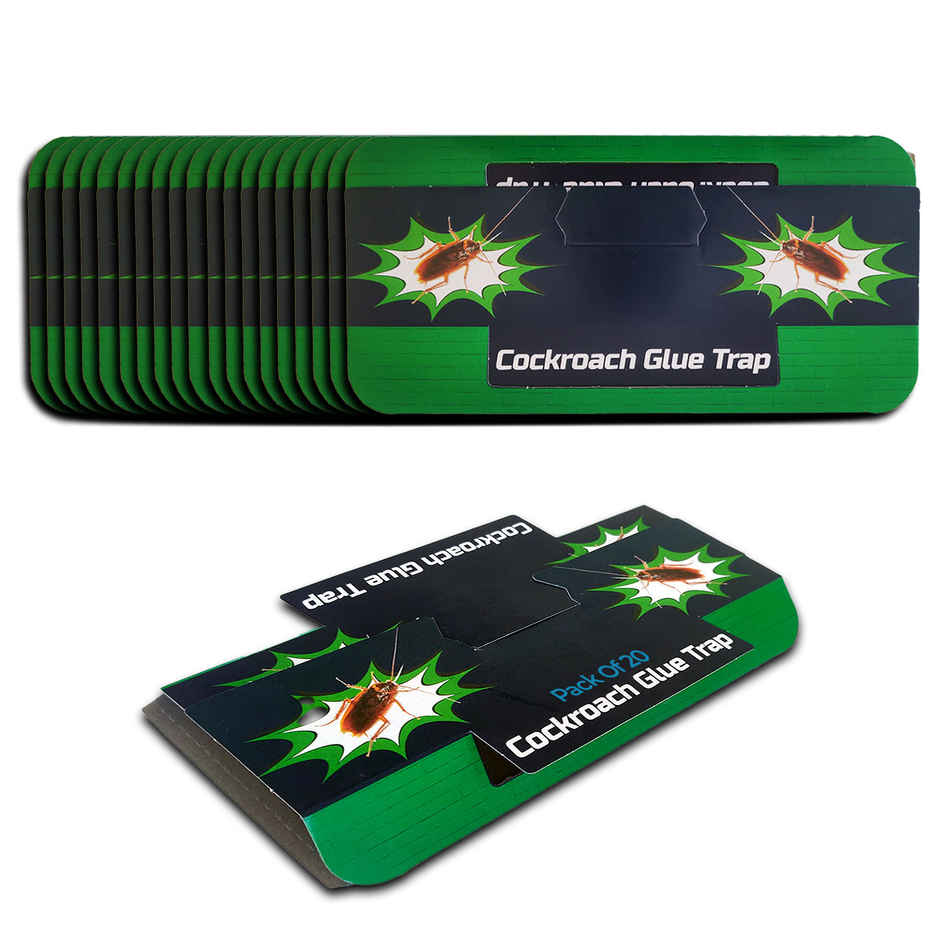 Lifekrafts Cockroach Sticky Glue Traps | Dark Blue & Green Color