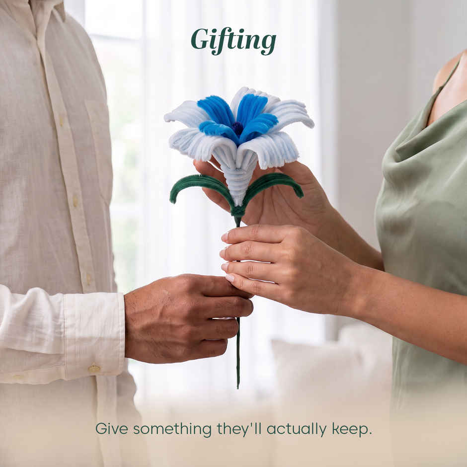 Kyari Handmade Blue Lily Flower