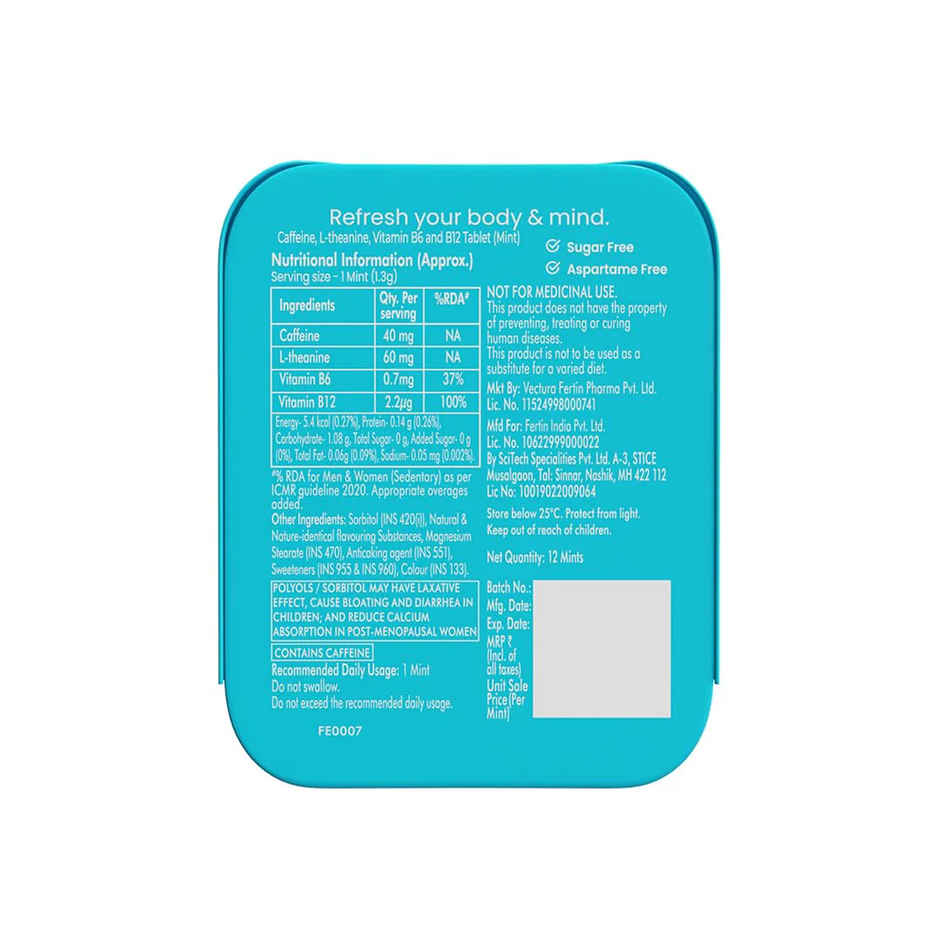 Neuro Energy and Focus Gum Mint Tin Peppermint