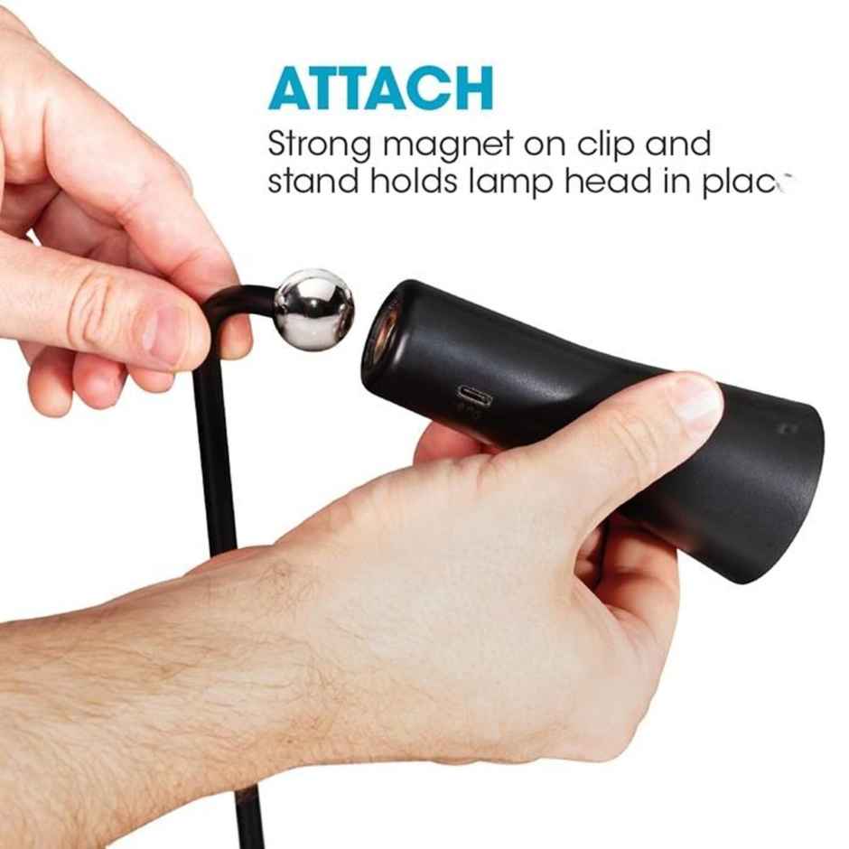 Desidiya Magnetic Table Lamp,Multiple Attachments, Powerful Magnets,Usb-C Rechargeable Battery