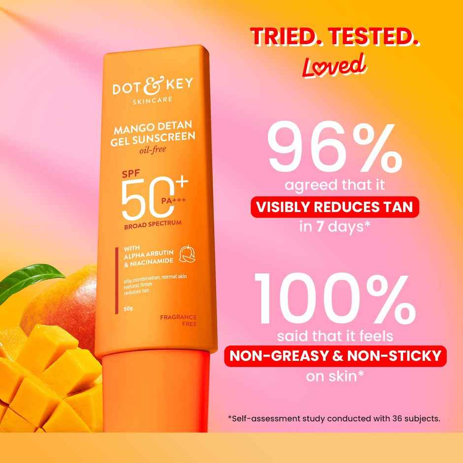 Dot & Key Mango DETAN Gel Sunscreen SPF 50+ PA+++