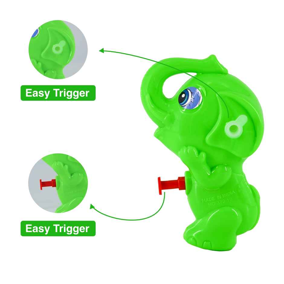Water Toy Gun Pichkari for Holi | Green | Star