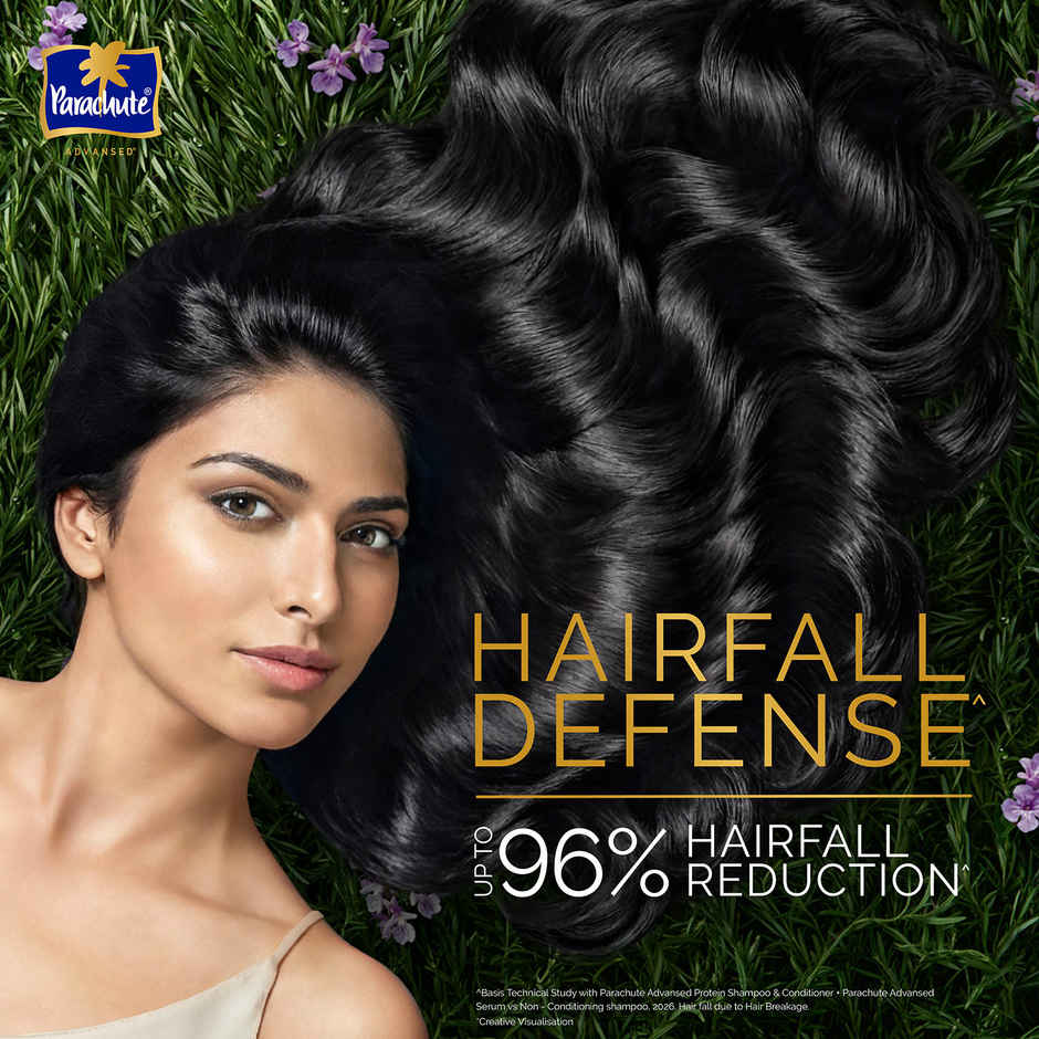Parachute Advansed Hair Fall Defense Protein Shampoo| Coconut Milk & Rosemary