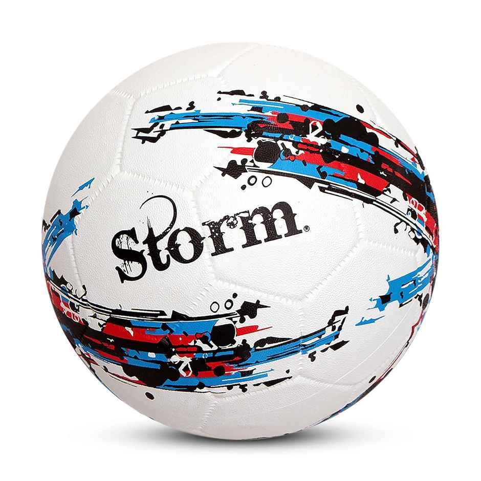 Nivia Combo Storm Moulded Football With Ball Pump White Size 5