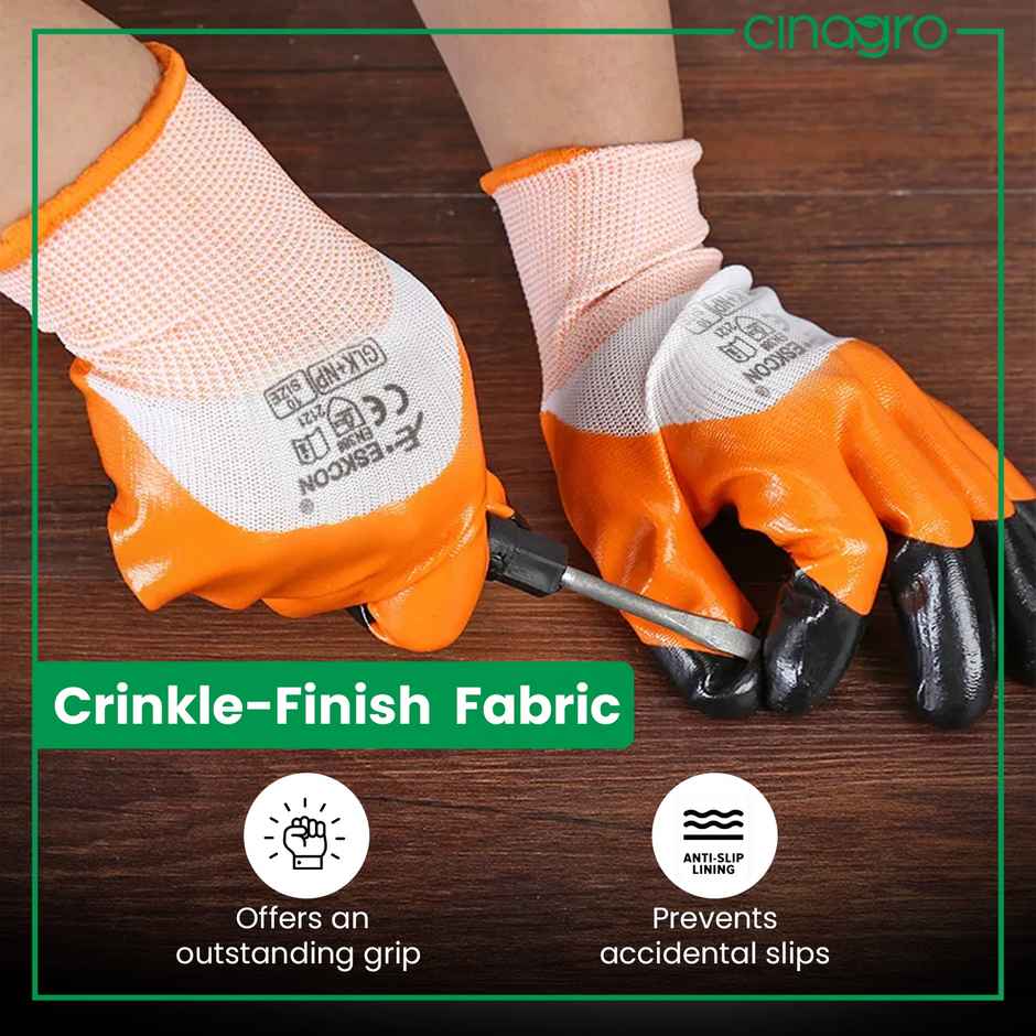 Cinagro Garden Gloves - Reusable & Durable Gloves for Gardening, Planting & Yard Work