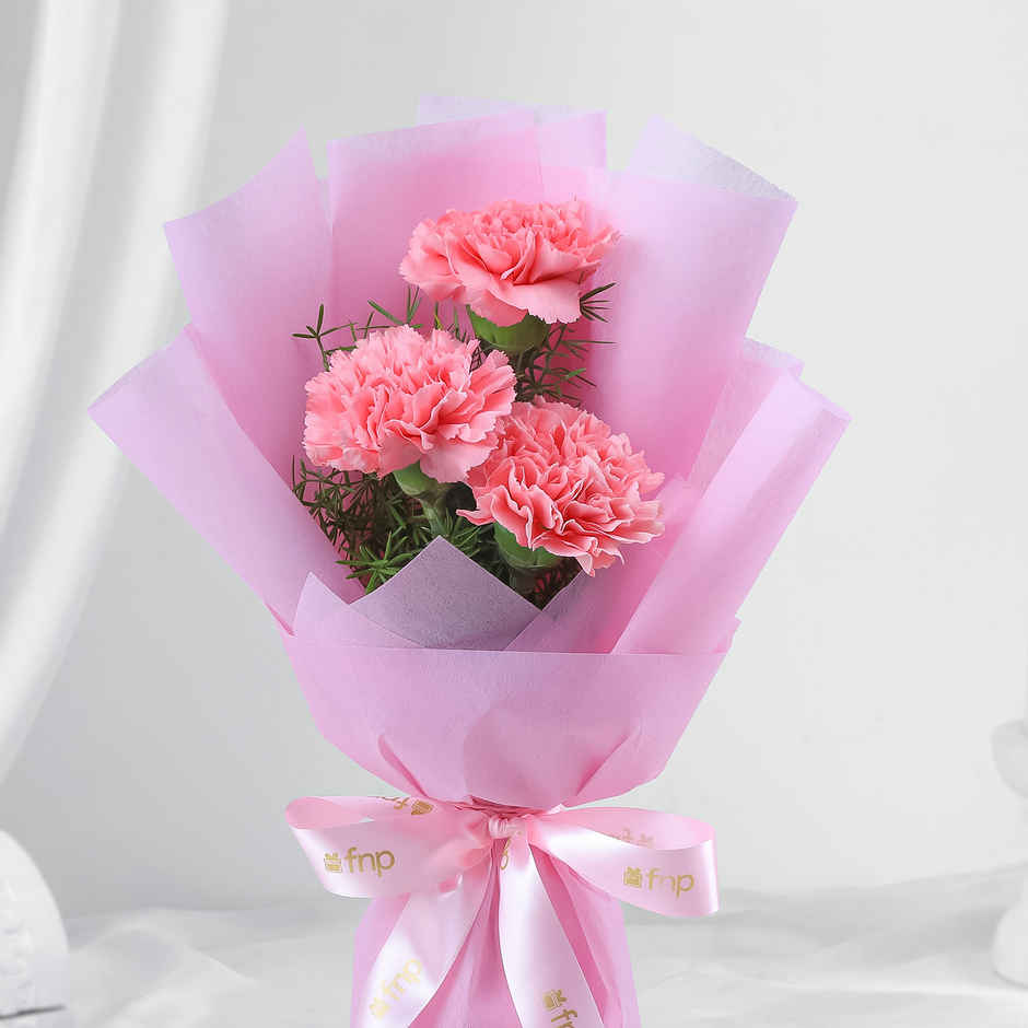 FNP Three Carnations Bouquet 