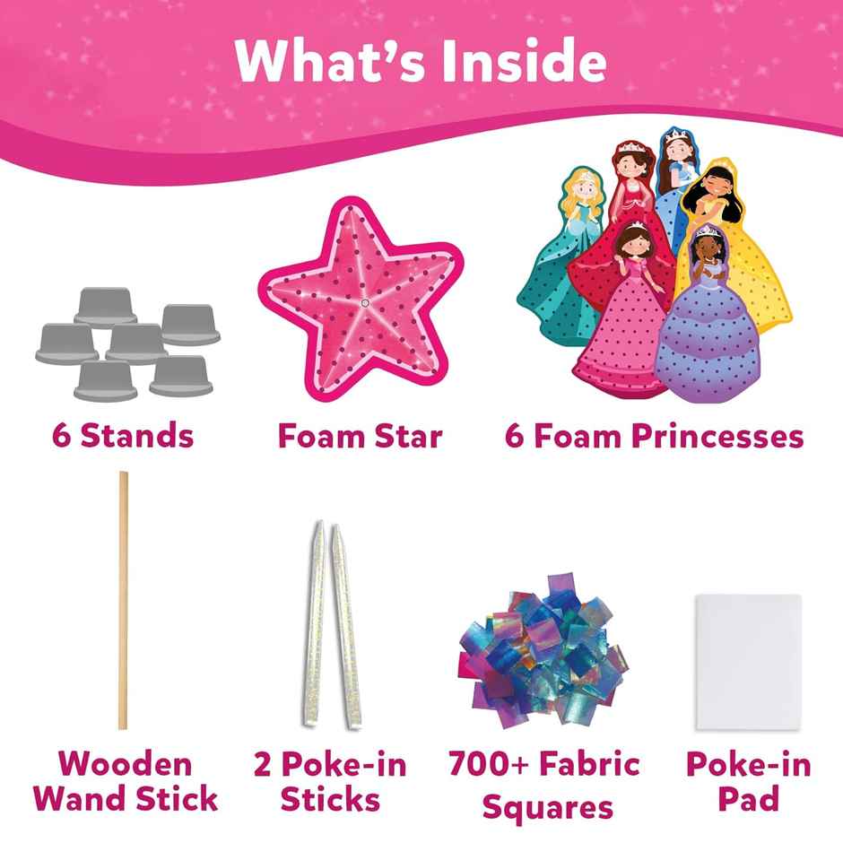 Skillmatics Poke In Art Craft Kit - Magical Princesses