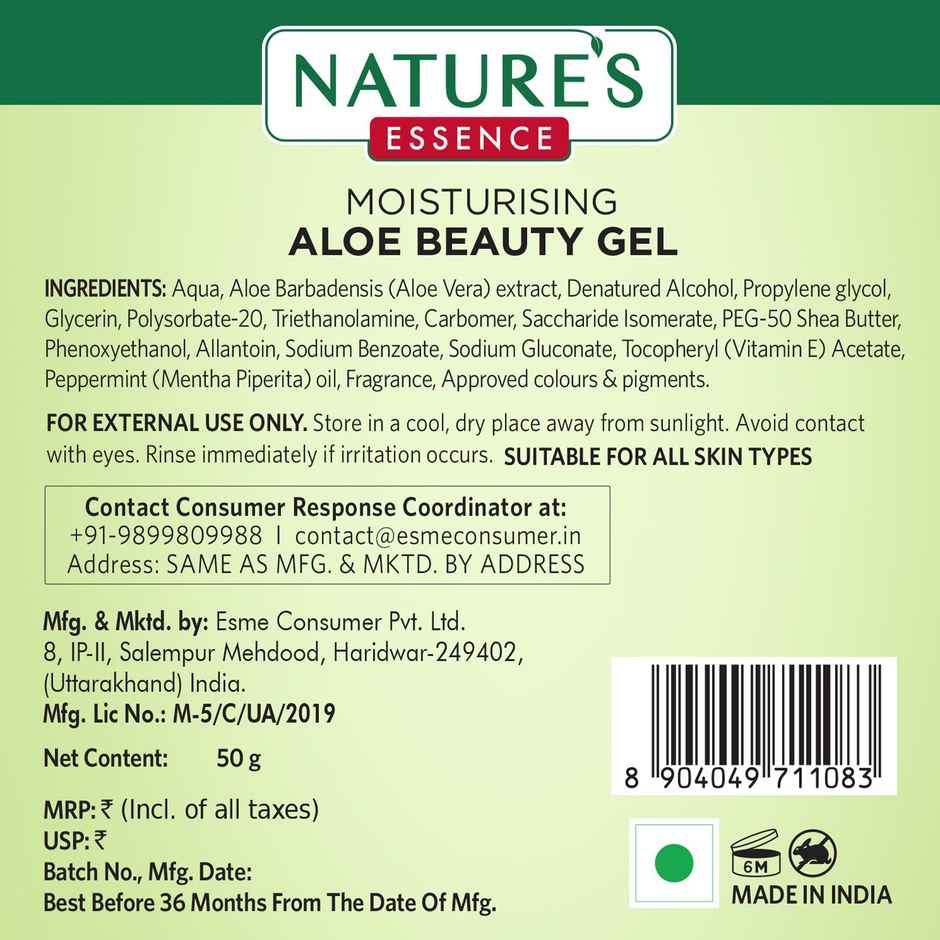 Nature's Essence Moisturising Aloe Beauty Gel