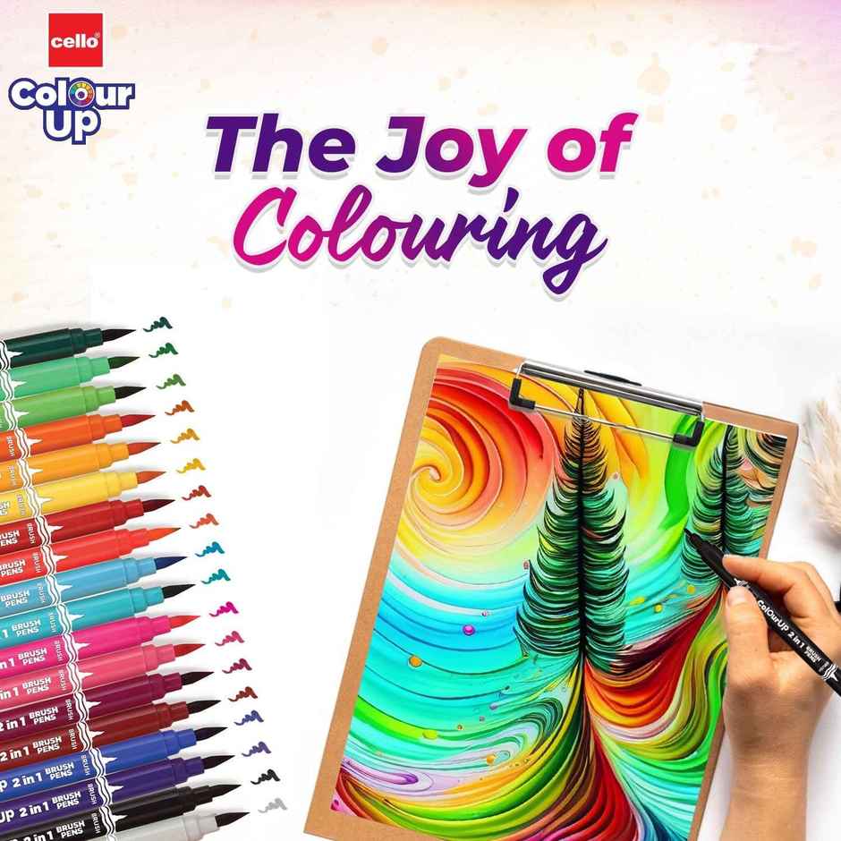 Cello Colourup Brushtip Assorted Shades (Pack of 1)