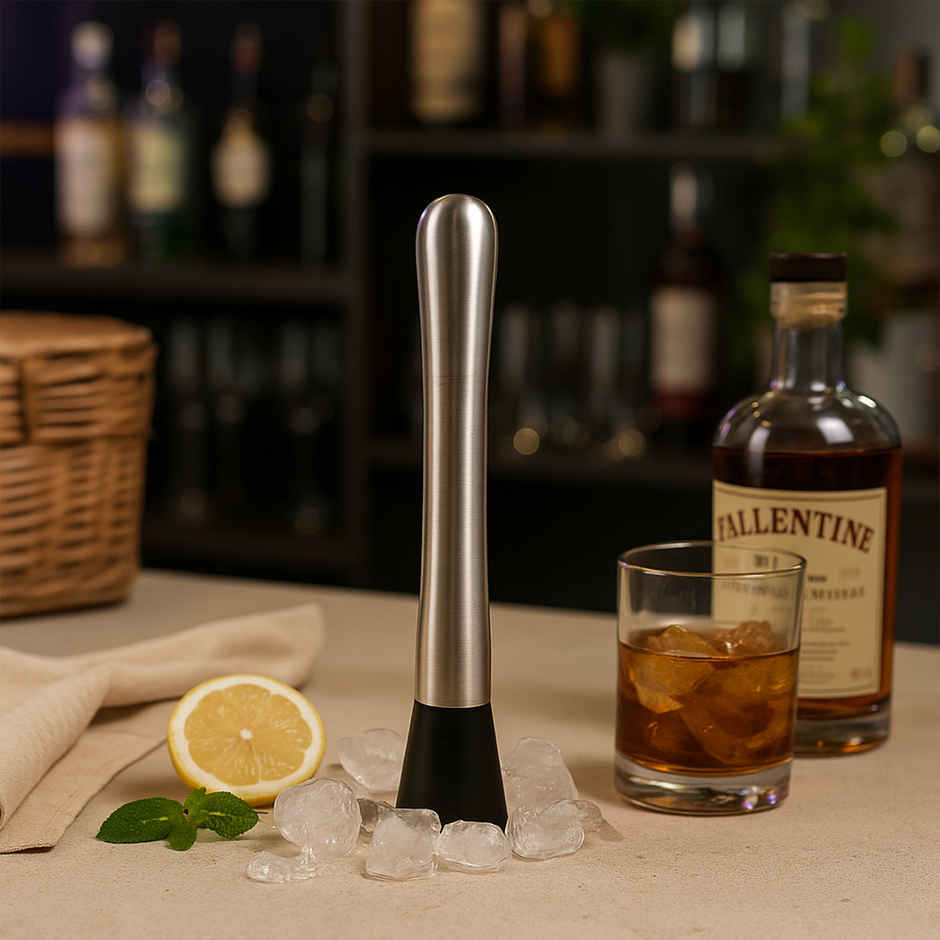 Stainless Steel Long Cocktail Muddler | 8 in | Pichai