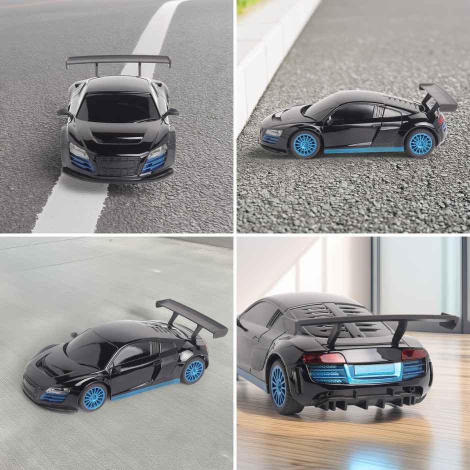 Race N Roll 1:24 Rechargeable Hi Speed Mini Remote Control Car - Aud Black
