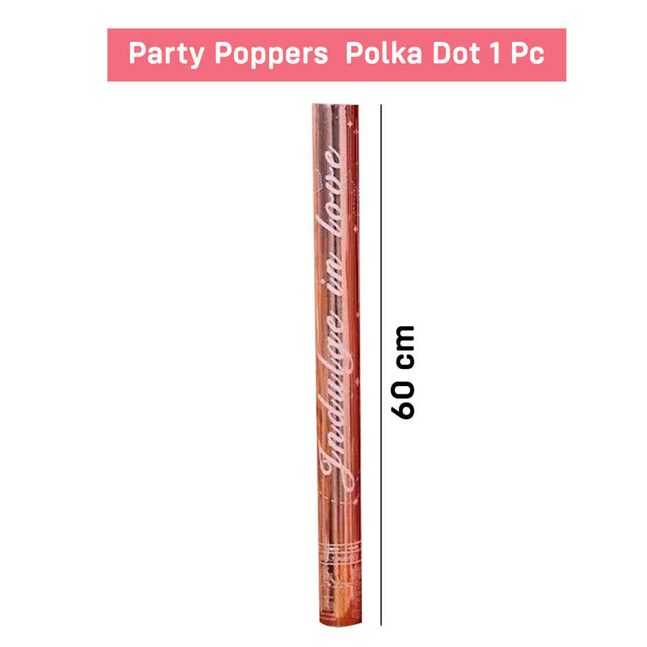 Party Poppers with Round Polka Dots | 40 cm Approx | Party Propz