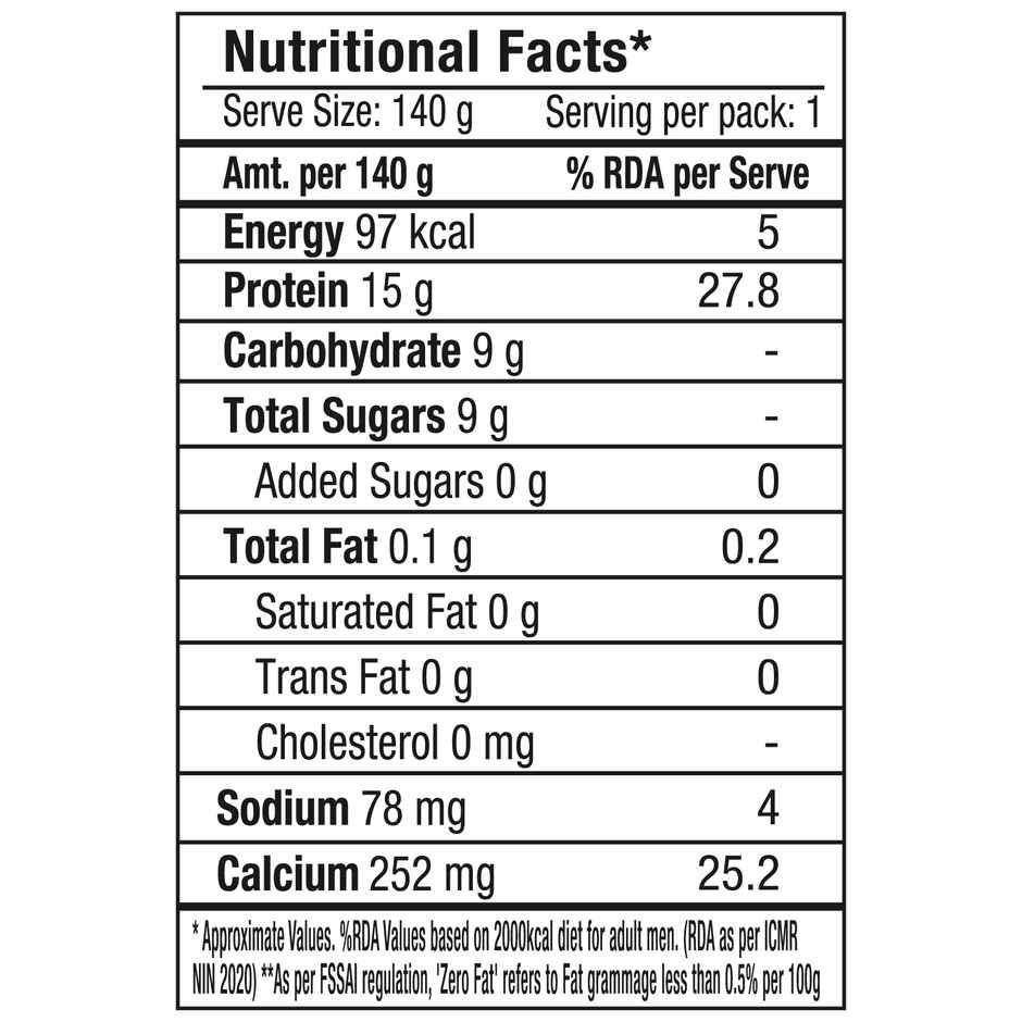 Epigamia 15 G Protein Turbo Yogurt, Strawberry