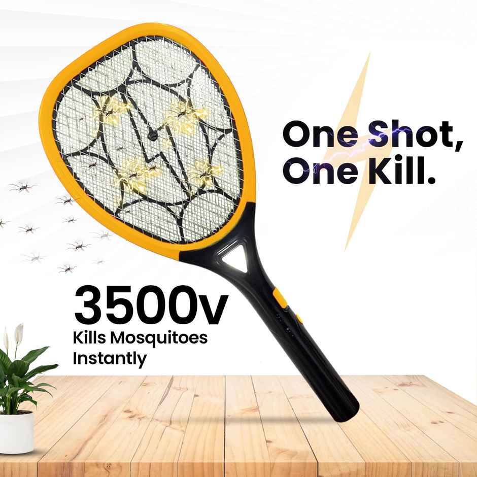 Mr. Right Rechargeable Mosquito Racket With Advanced Lithium-ion Battery