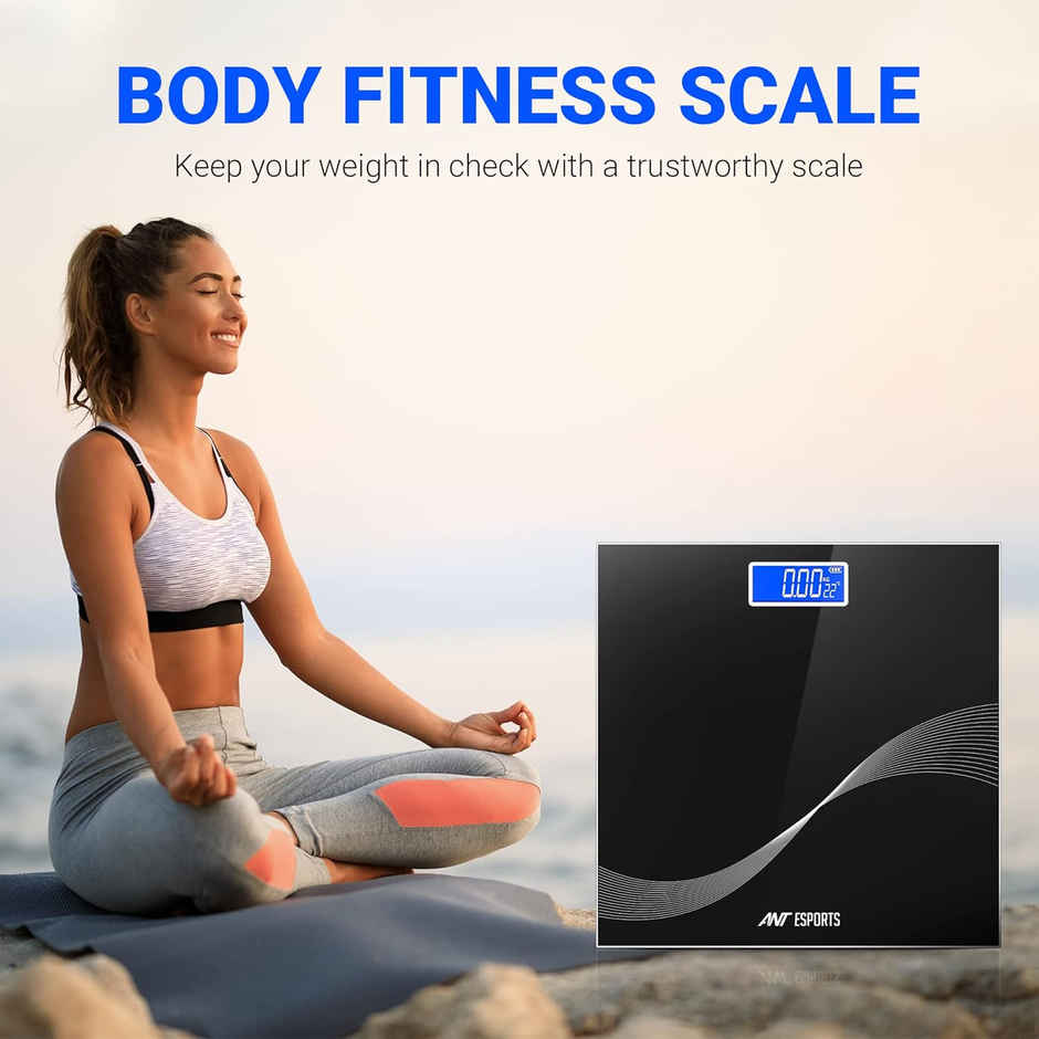Ant Esports Flora Wave Digital Weighing Scale Highly Accurate Body Scale | Weight Up To 180Kg