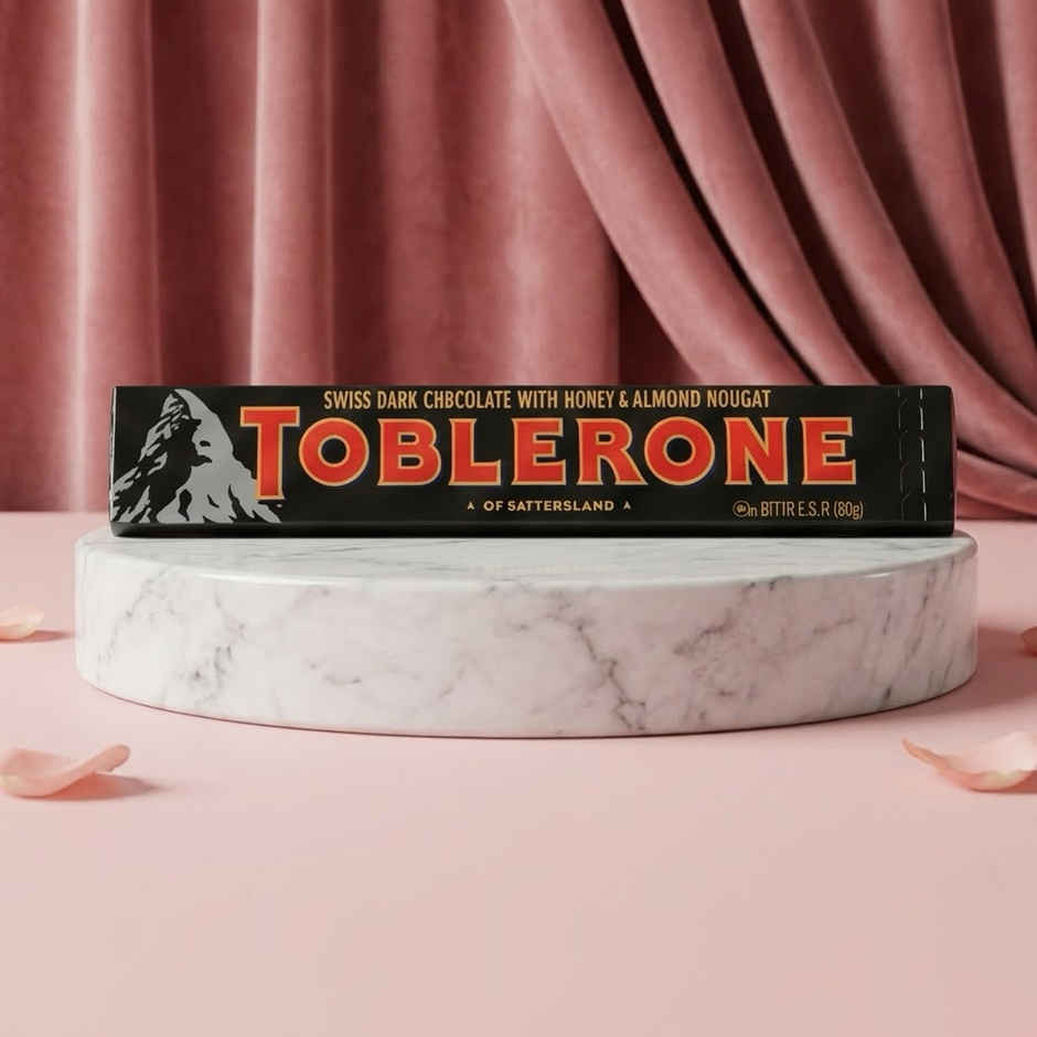 Toblerone Swiss Dark Chocolate With Honey & Almond Nougat