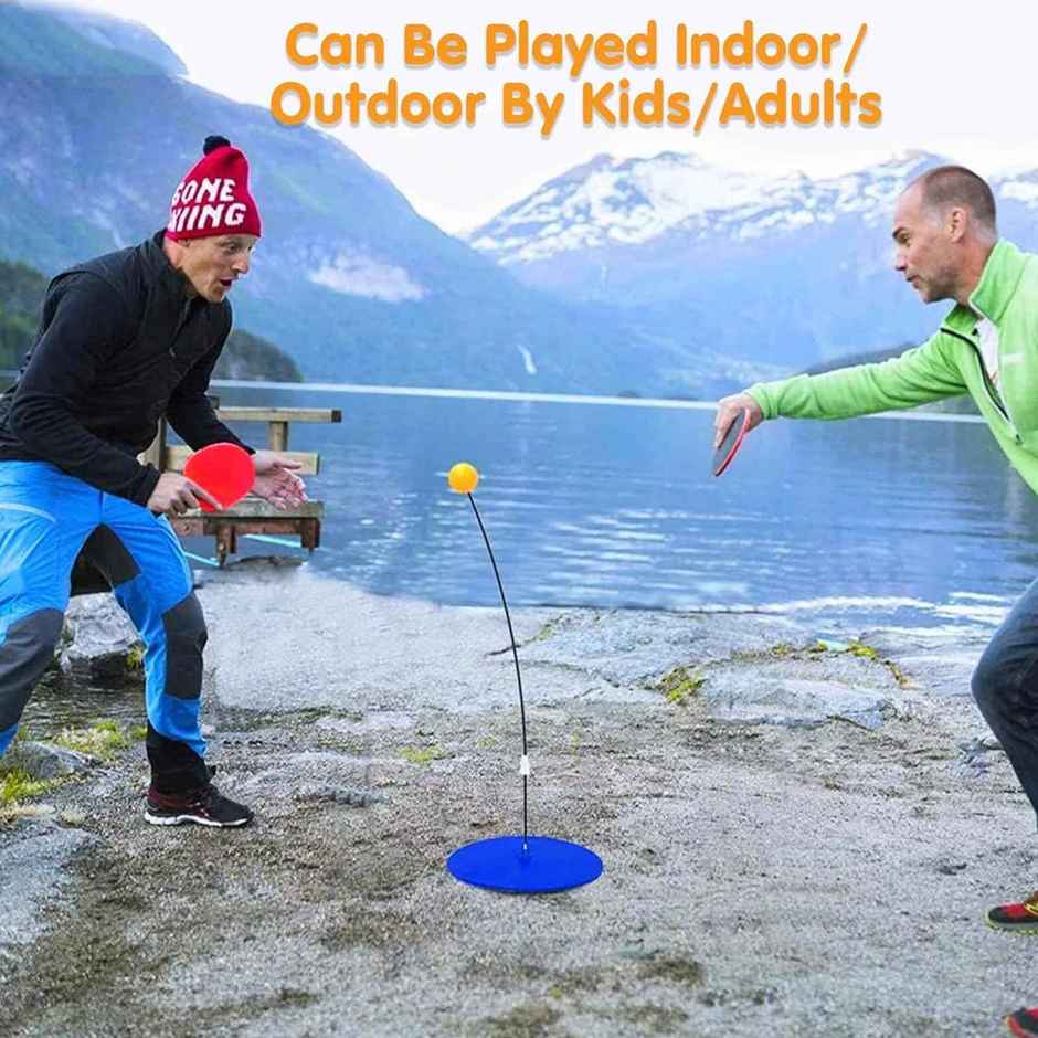 Kidology Light Table Tennis Self Training Indoor Gaming with 2 Racket&4 Practice Ping Pong Ball